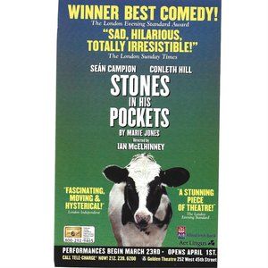Stones in his Pocket Sean Campion Conleth Hill Comedy Theatre 2000s Print Ad